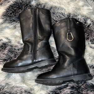 Little girl leather boots